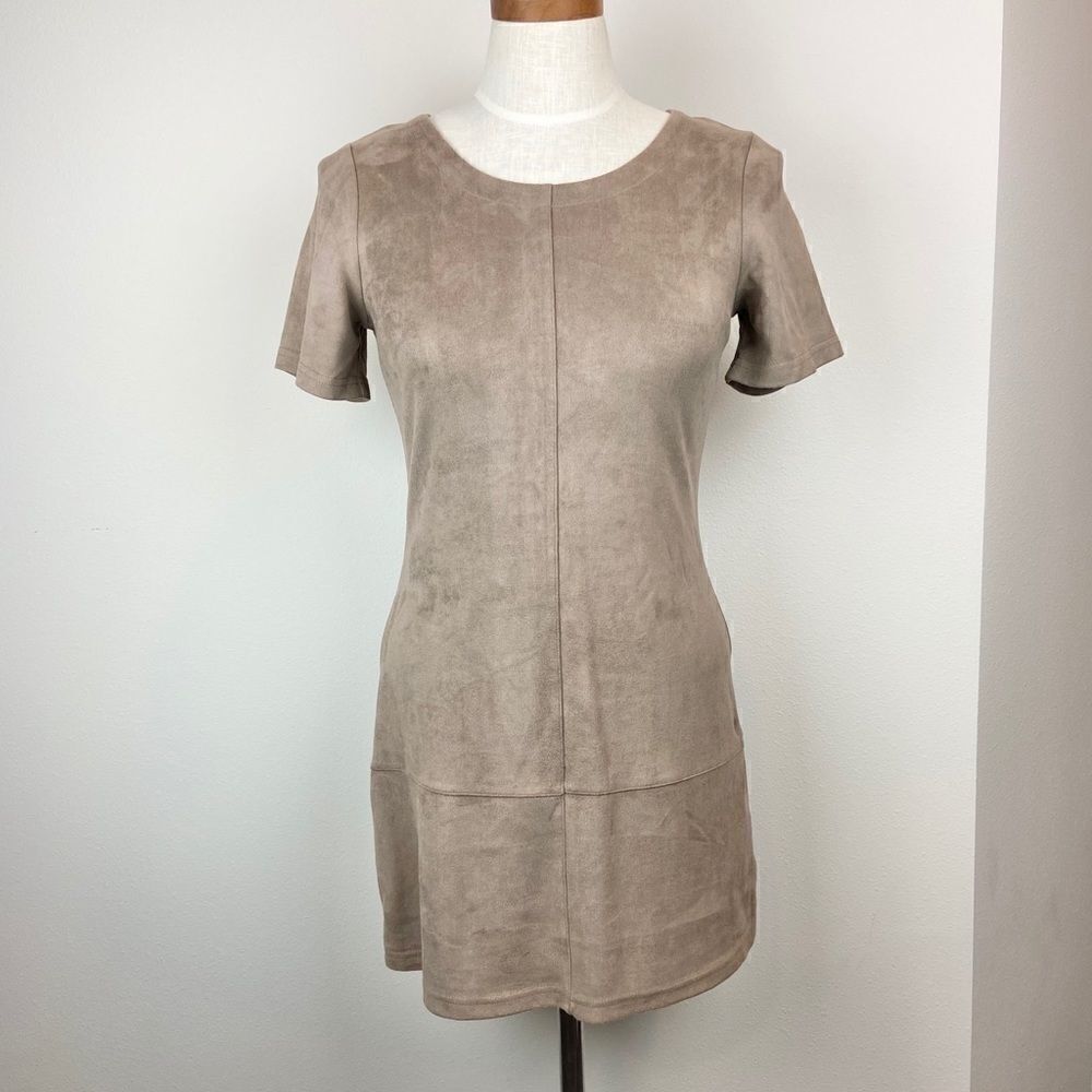 Paper Crane Faux Suede Dress